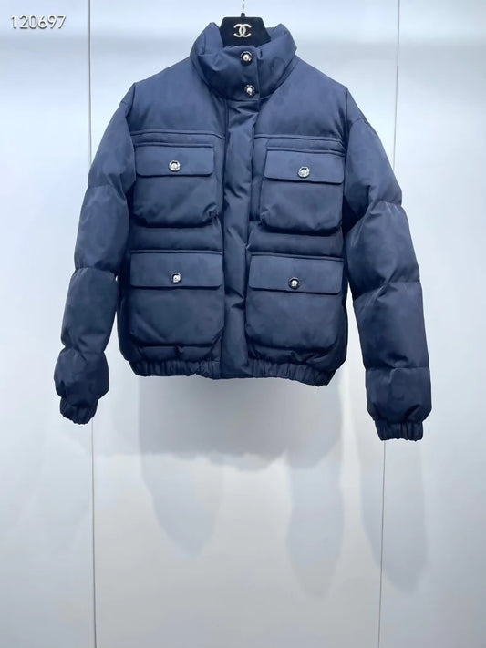 Chanel 24N Ski Collection blue Down Jacket