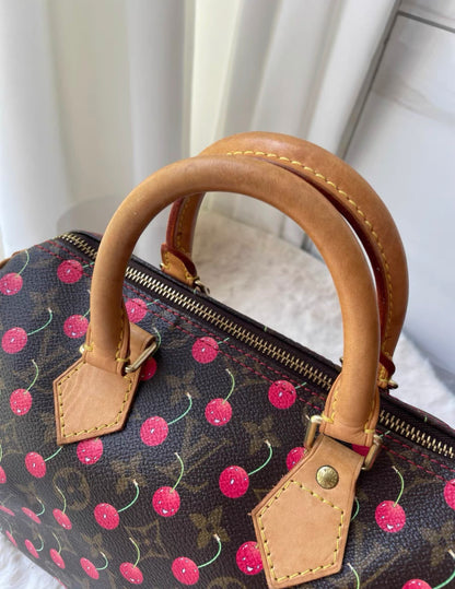 Vintage Louis Vuitton Cherry Cerises Monogram Speedy 25