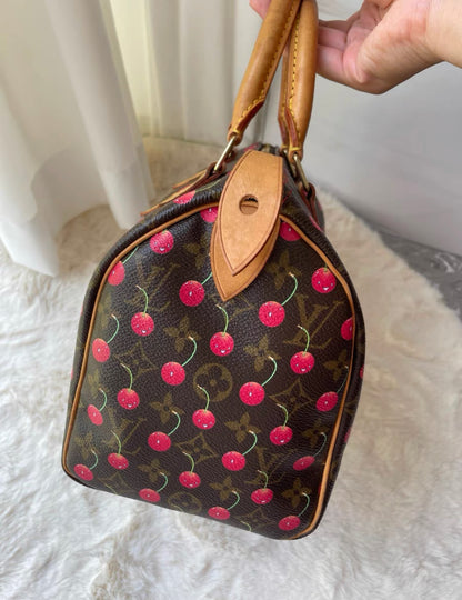 Vintage Louis Vuitton Cherry Cerises Monogram Speedy 25