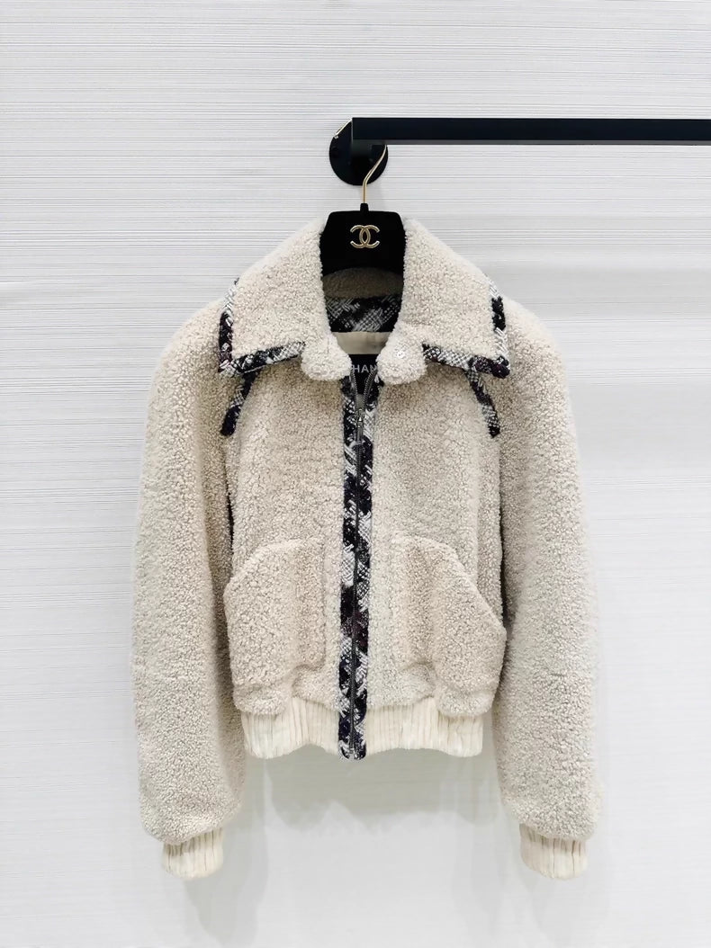 Chanel 19B shearling coat