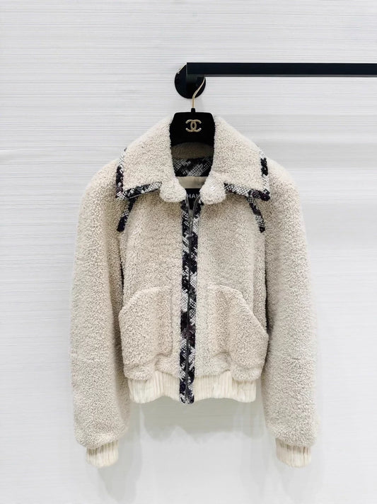 Chanel 19B shearling coat