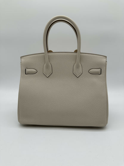 Hermès Birkin 30 Togo Craie PHW Stamp K