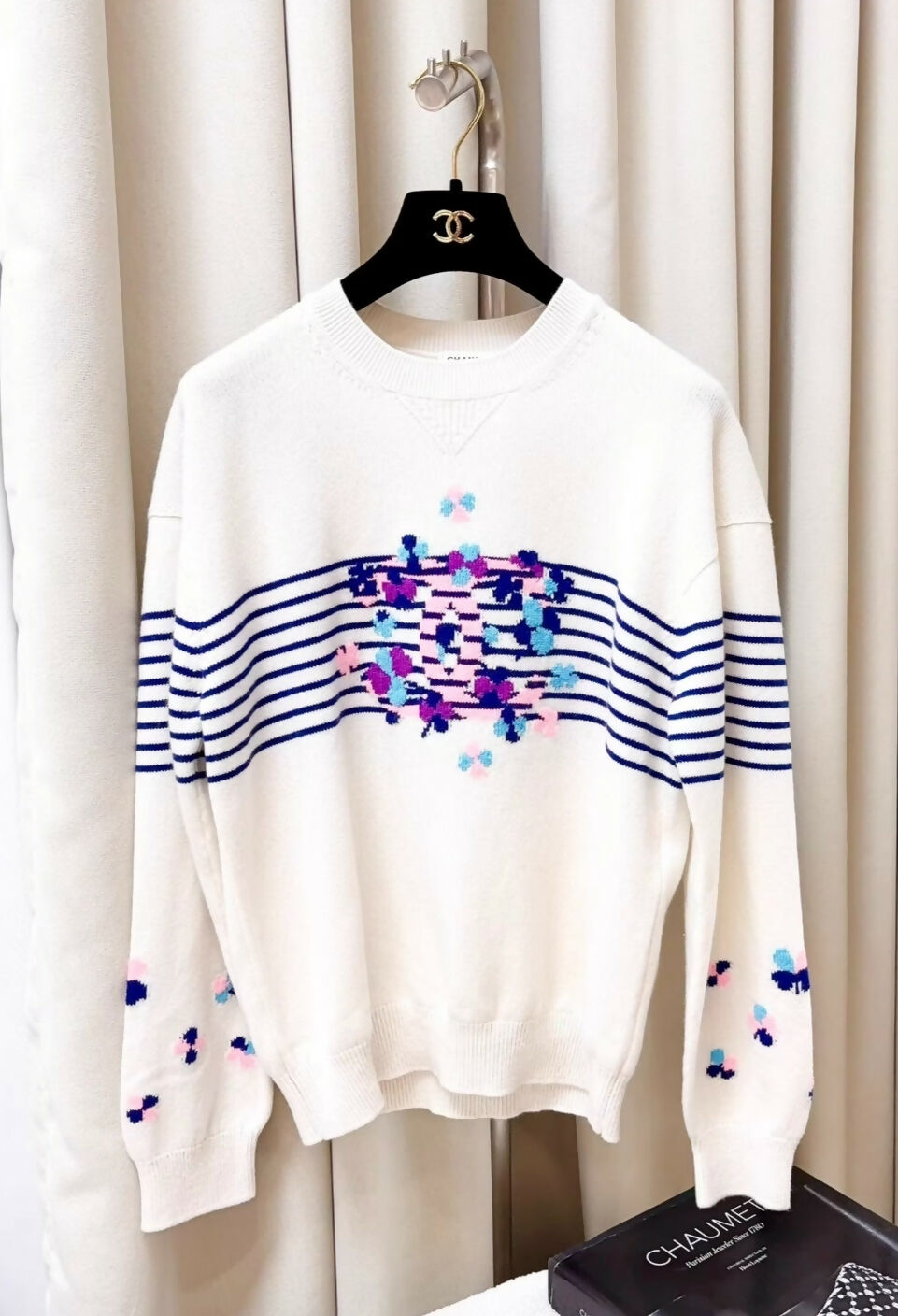 Chanel 24P ecru sweater