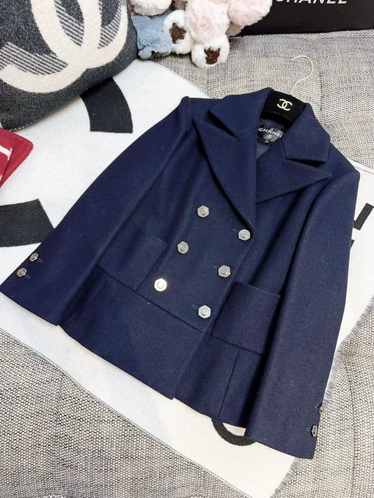 Chanel 18A Navy Blue Jacket