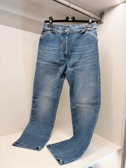 Chanel 24k Straight Leg Jeans