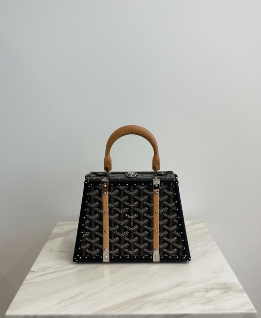 Goyard Saïgon Mini Trunk Bag Black PHW