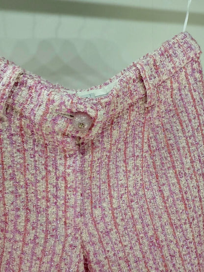 Chanel 25P shorts in pink tweed