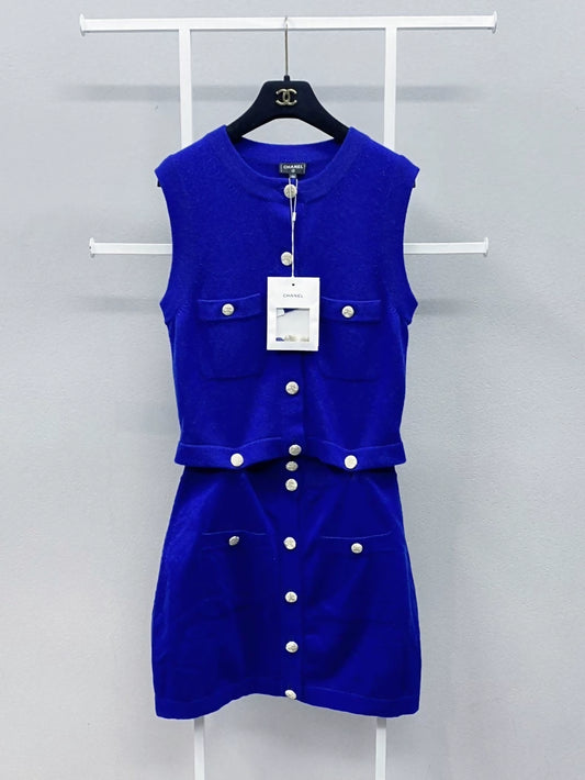 CHANEL 22S blue dress