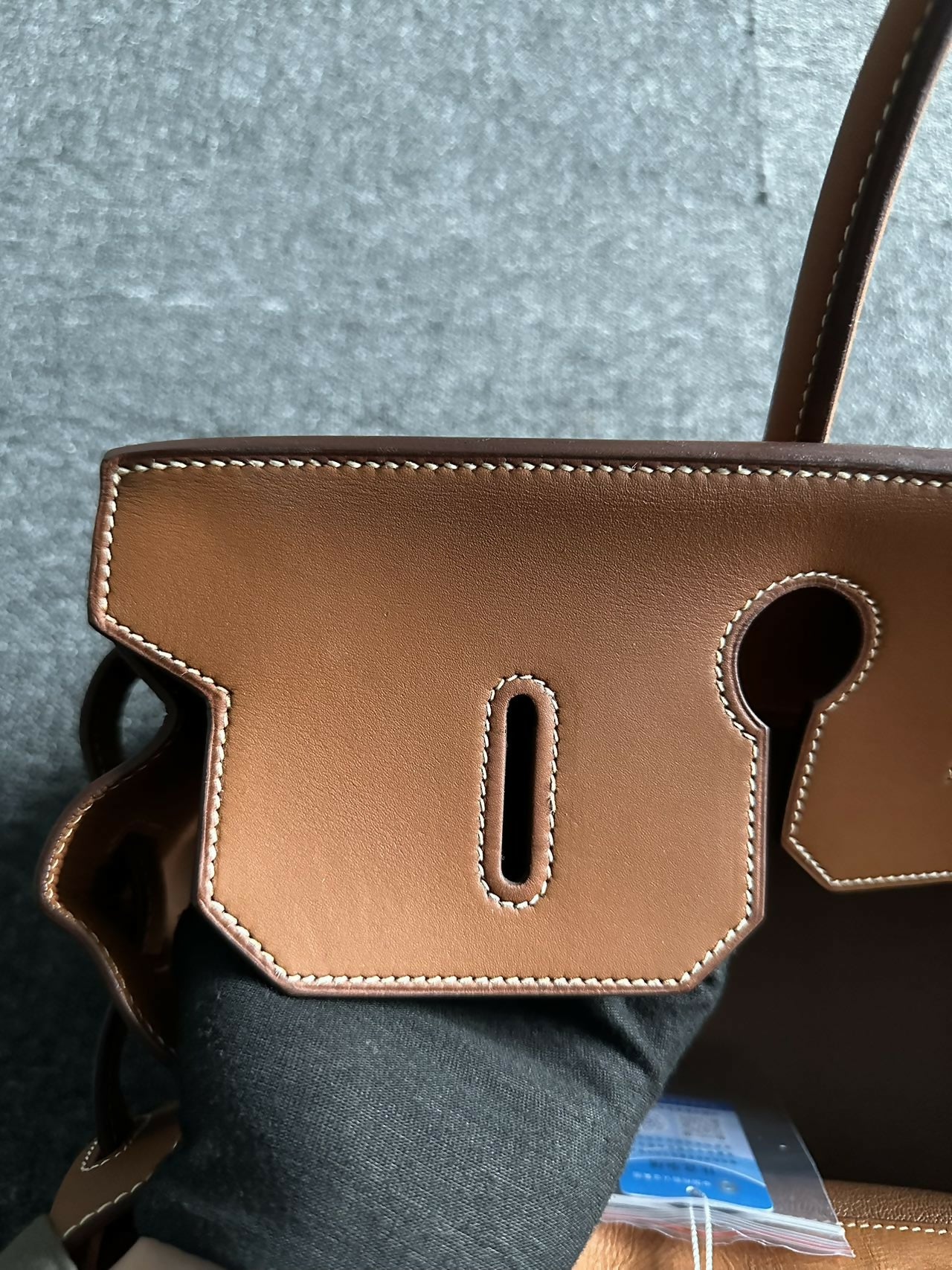 Hermes Birkin shoulder denim