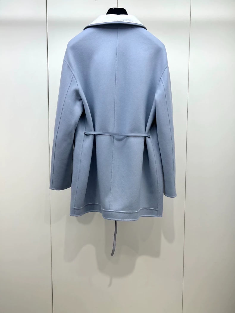 Loropiana reversible belted cashmere coat