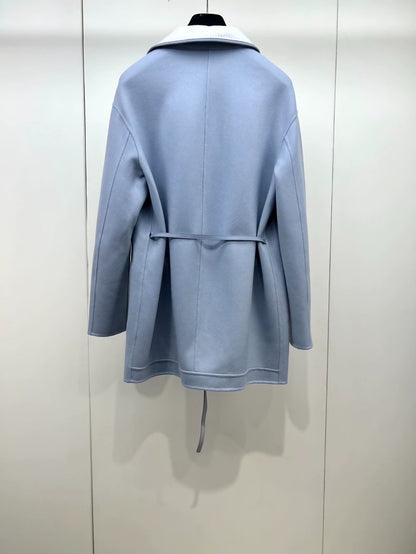 Loropiana reversible belted cashmere coat