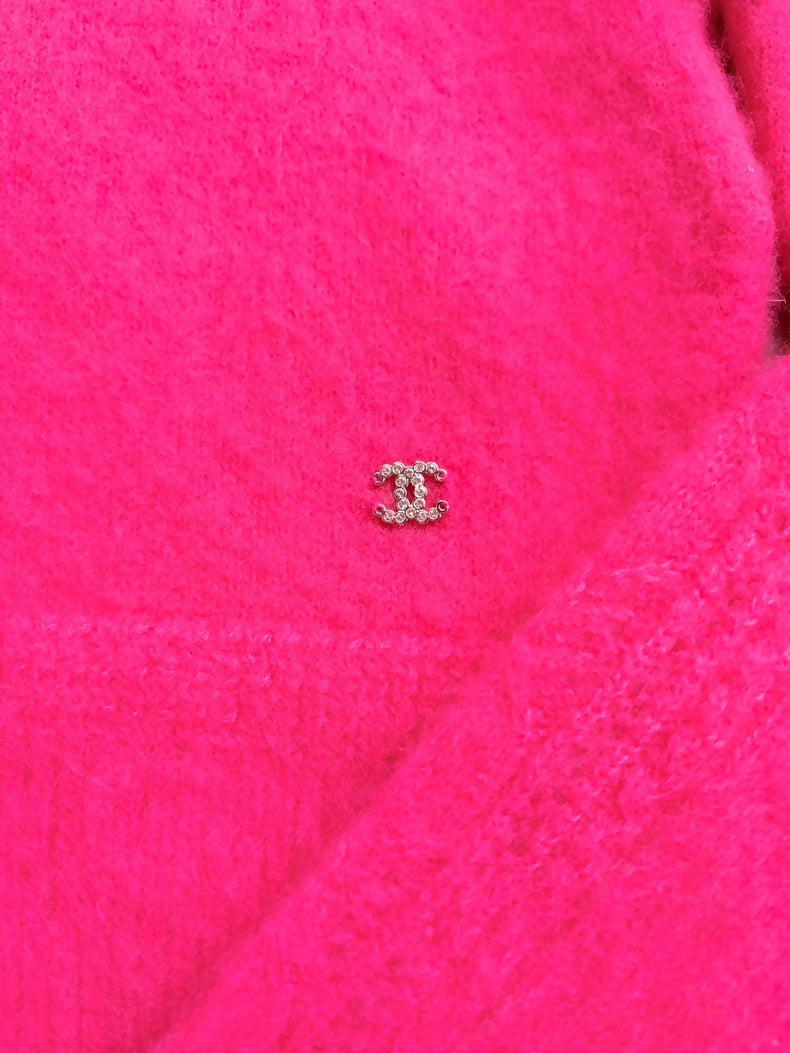 Chanel 23N Pink Cashmere Ski Sweater