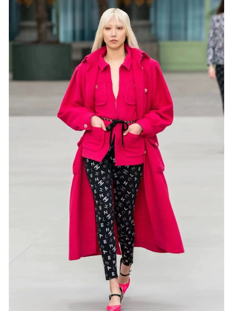 Chanel 20 pink tweed jacket