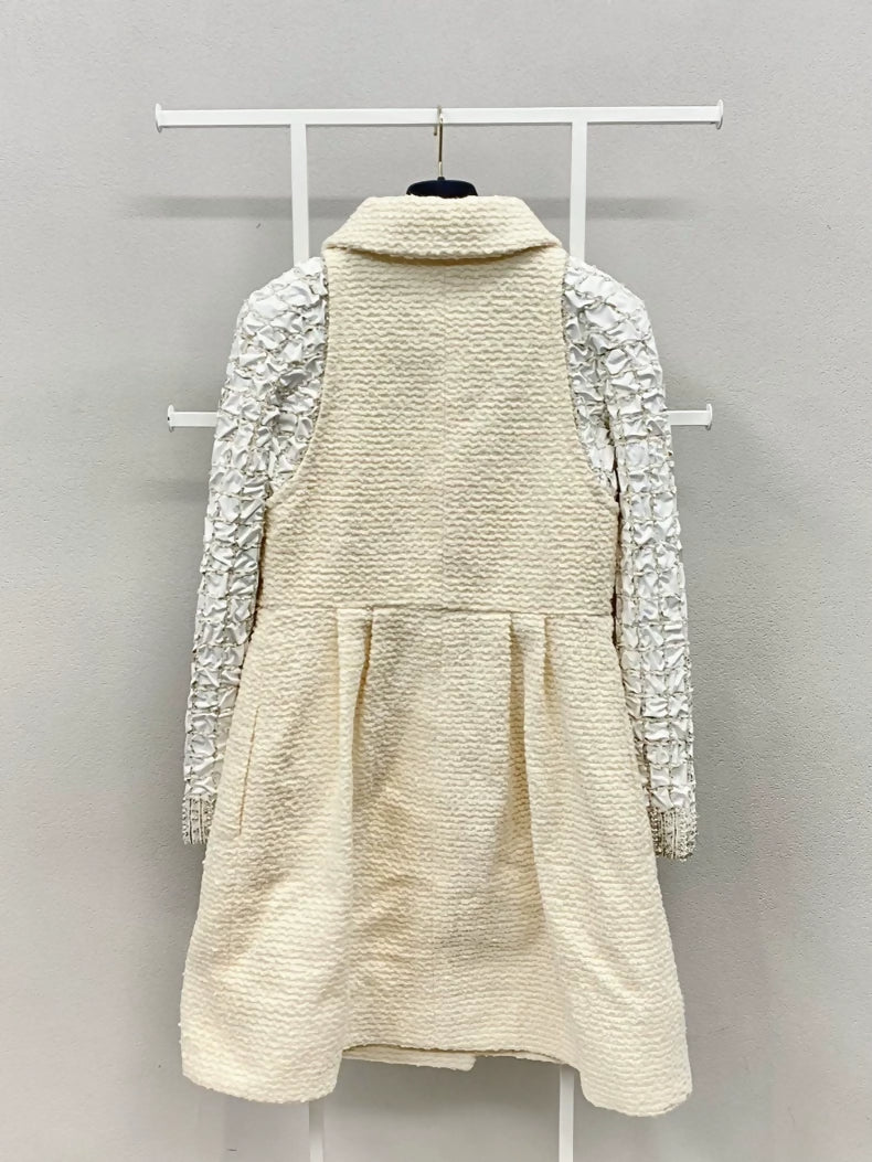 Chanel 17K white coat 
short set
