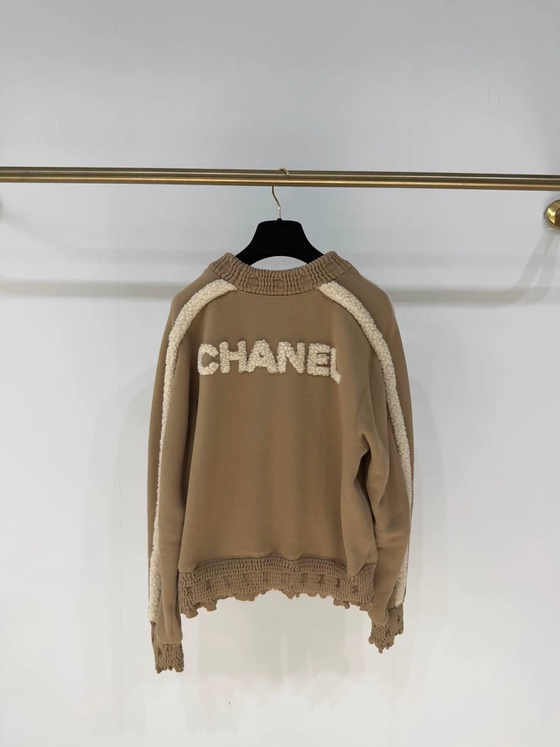 Chanel 24K brown shearling sweater