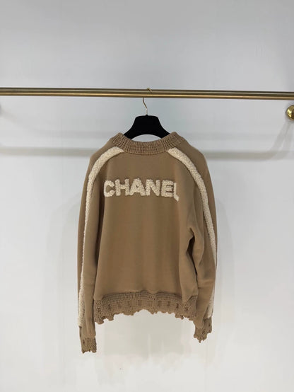 Chanel 24K brown shearling sweater