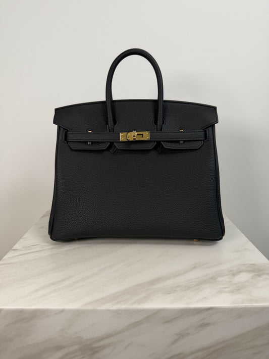 Hermès Birkin 25 Black Togo GHW G