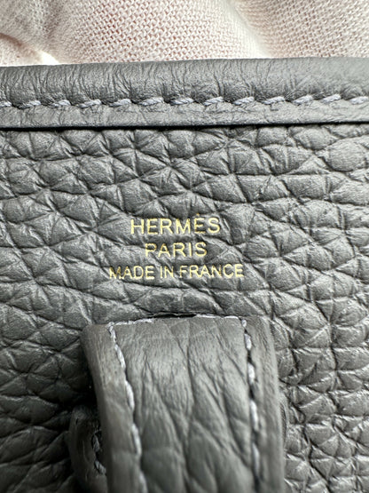 Hermès Mini Evelyne Ardoise GHW Stamp W