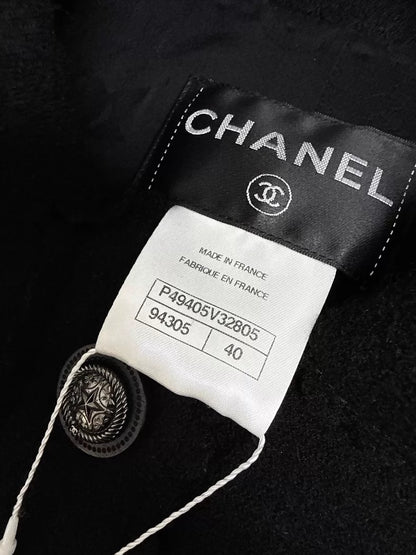 Chanel 13A Black Wool Jacket