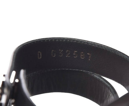 Chanel 2017 Black Calfskin CC Turnlock Mule Sandals EU 38C