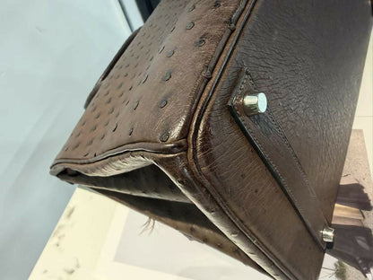 Hermes Birkin 40 ostrich in brown