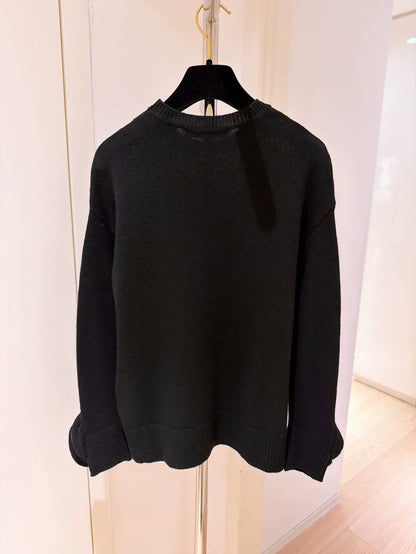 Valentino limited edition black crew neck sweater