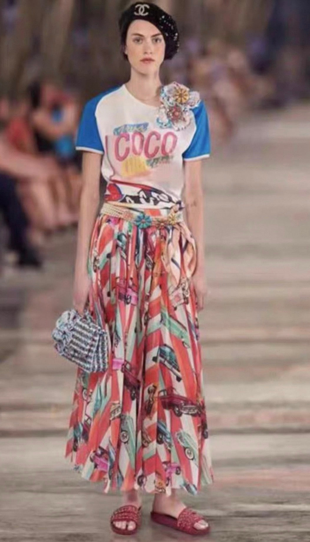 Chanel 17C Runway Multicolore Skirt