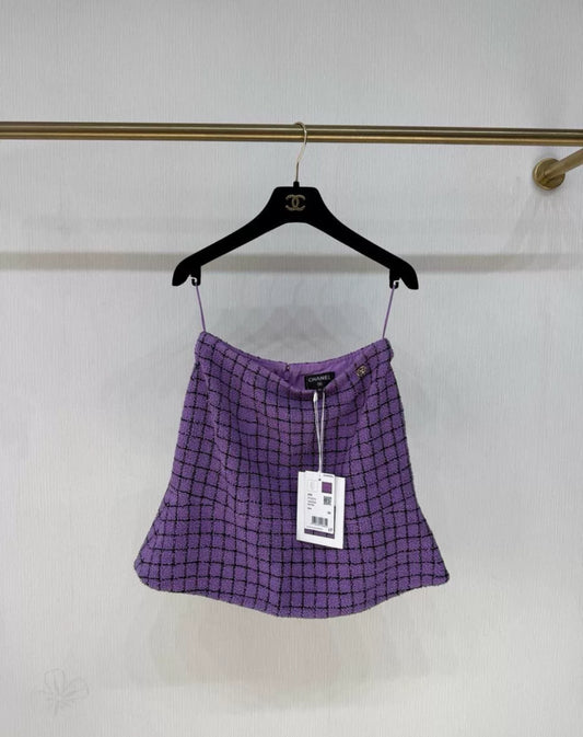 Chanel 22S purple skirt