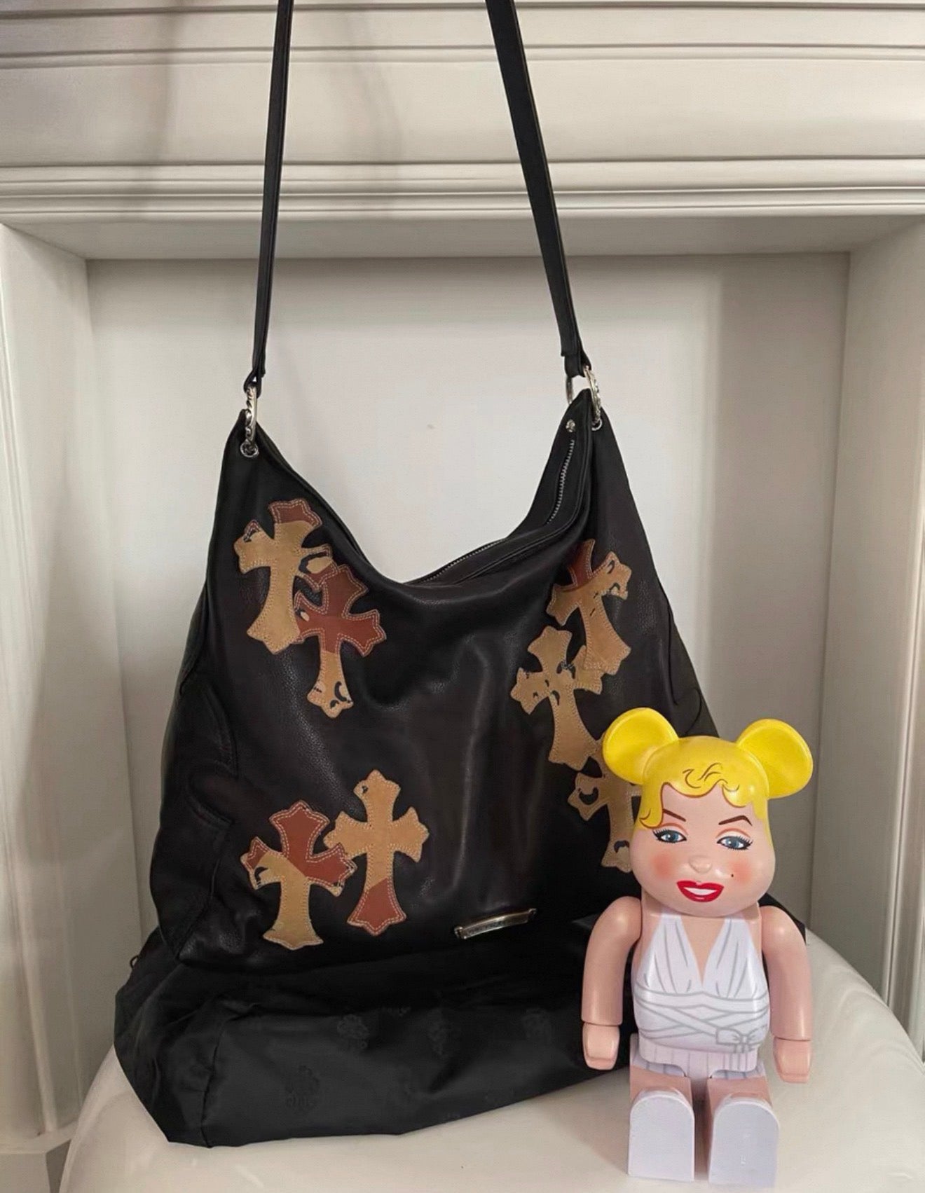 Chrome Hearts Sex Record Large Hobo Bag