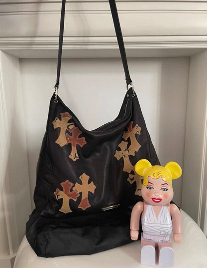 Chrome Hearts Sex Record Large Hobo Bag