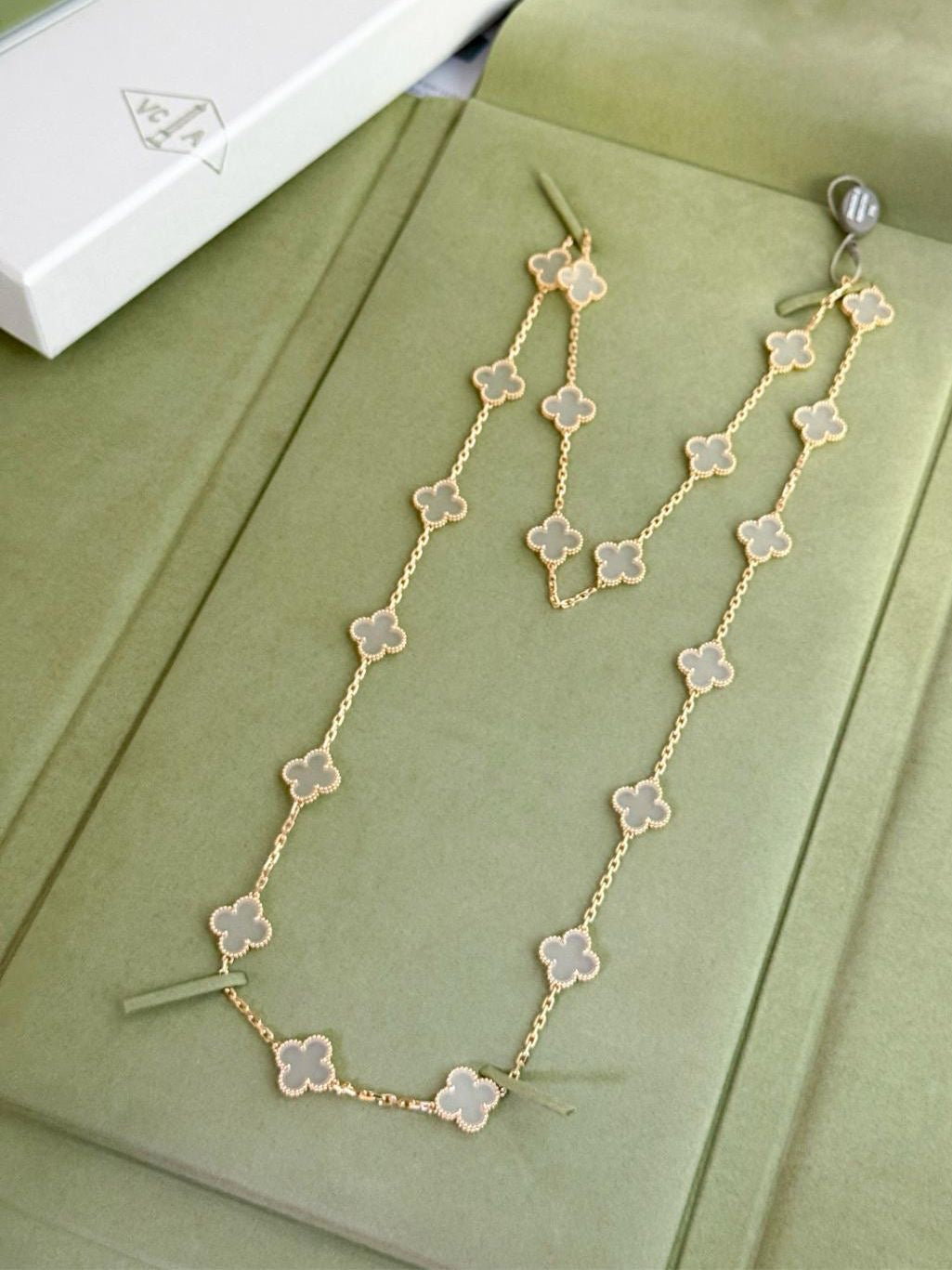 Van Cleef & Arpels Alhambra Limited Edition 20-Motif Necklace in Yellow Gold