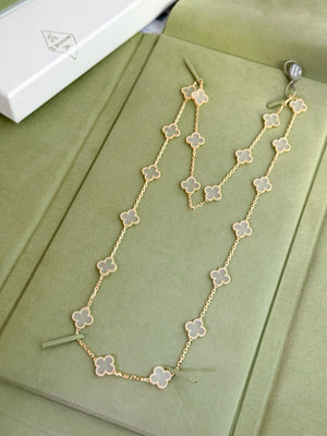 Van Cleef & Arpels Alhambra Limited Edition 20-Motif Necklace in Yellow Gold