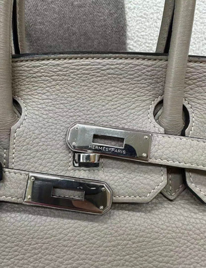 Hermès Birkin 30 Gris Meyer Clemence Palladium Hardware