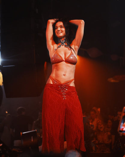 Chanel Vintage 1995 Barbie Red Crystal Bikini | Rare Collector’s Piece | Fits 38