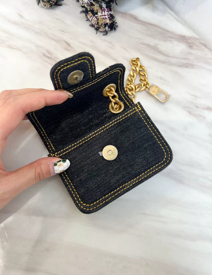 Chanel 23S Denim Mini Bag Keychain