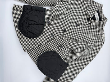 Christian Dior 2022 Houndstooth Wool Jacket — Black & White (FR 36)