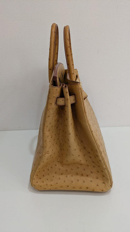 Hermes Birkin 40 Ostrich Leather Gold Hardware (very rare)