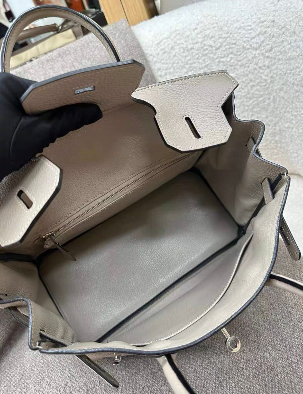 Hermès Birkin 30 Gris Meyer Clemence Palladium Hardware – Wararni.com