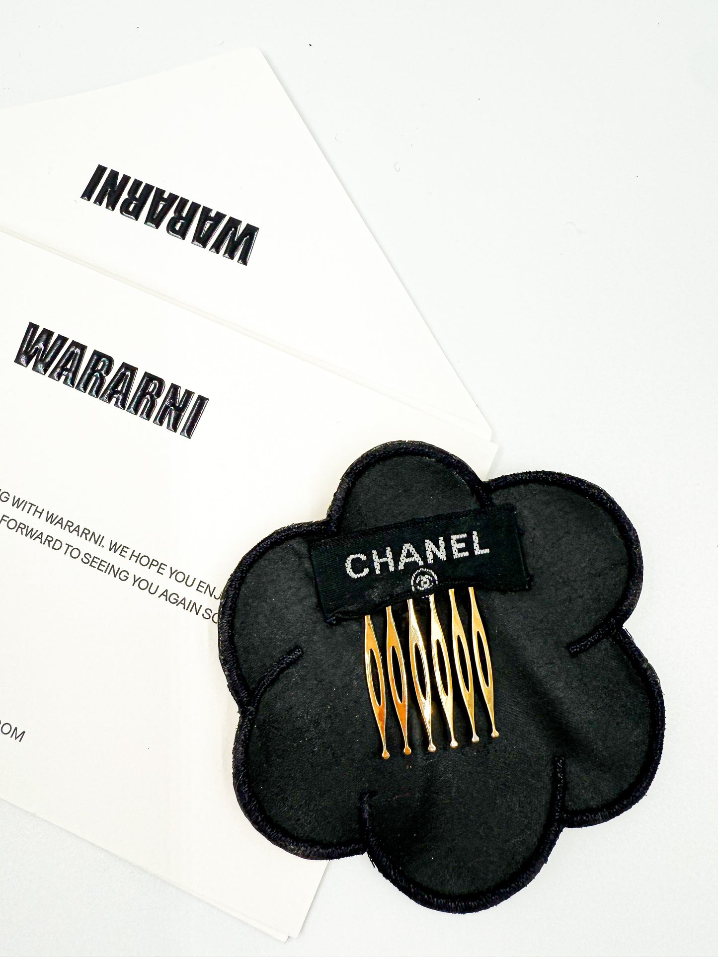 Chanel Spring/Summer 1995 “Barbie Collection” Yellow Camellia Hair Accessory
