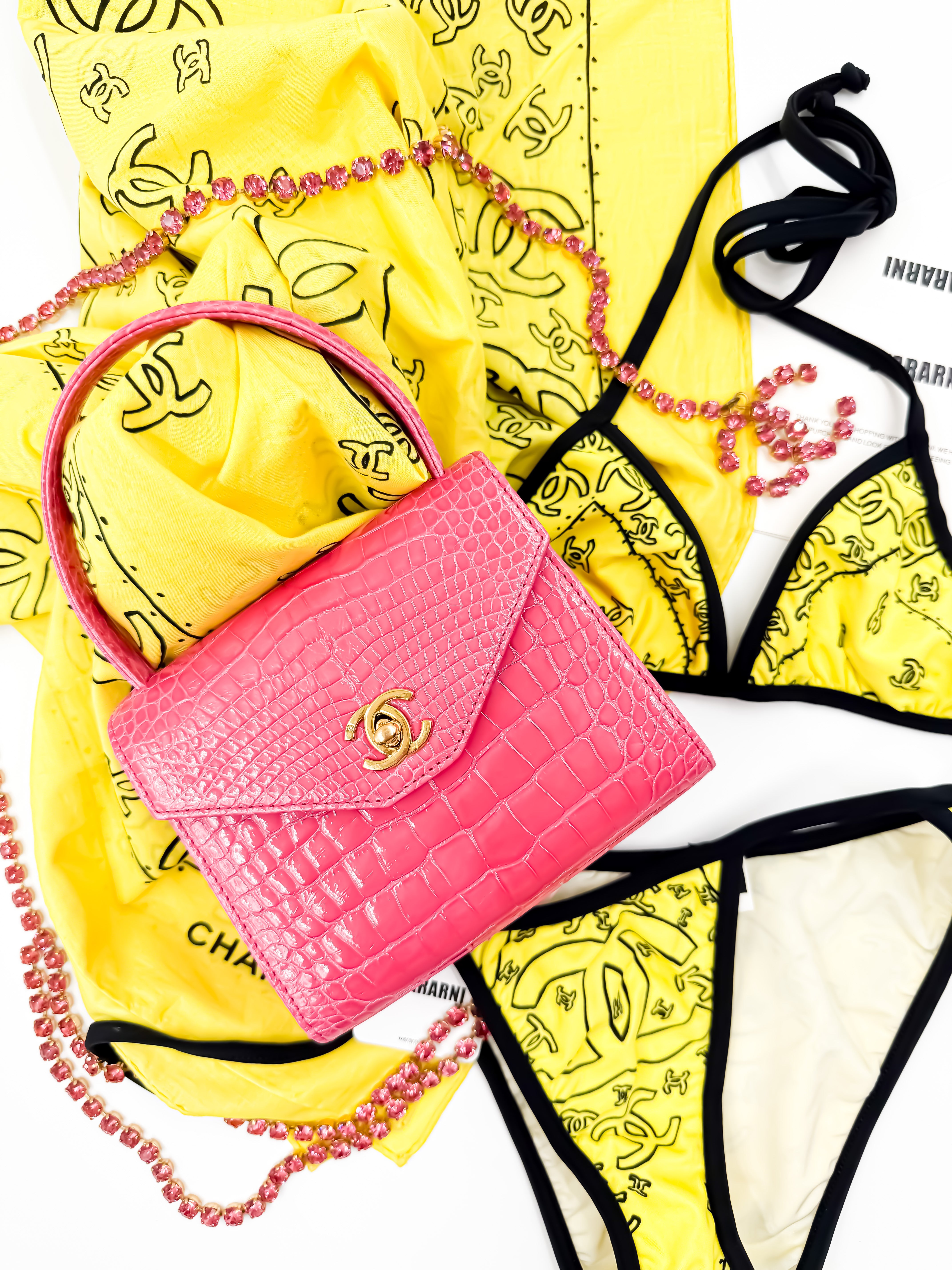Chanel Vintage 1994 Iconic Logo Bikini Set — Ultra-Rare – Wararni.com