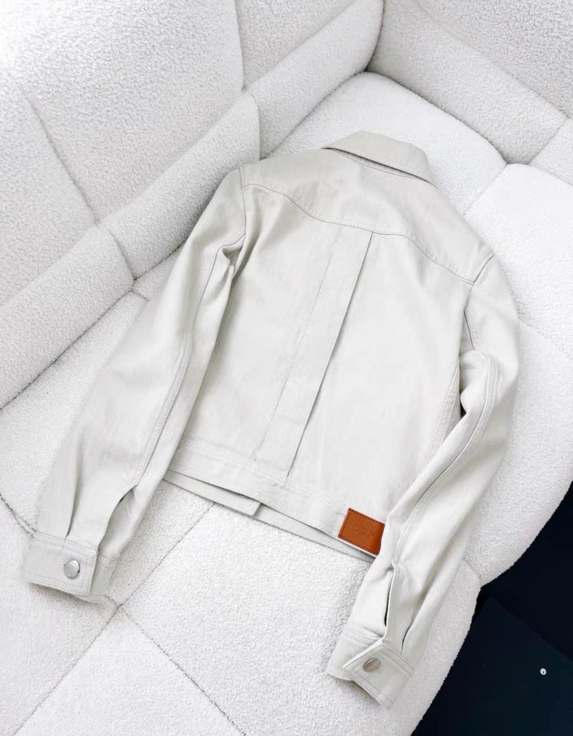 Hermes off-white denim jacket size 34