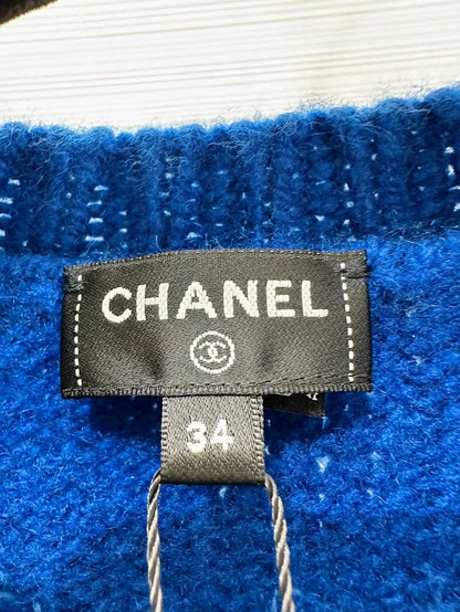Chanel 26a blue Superman logo sweater