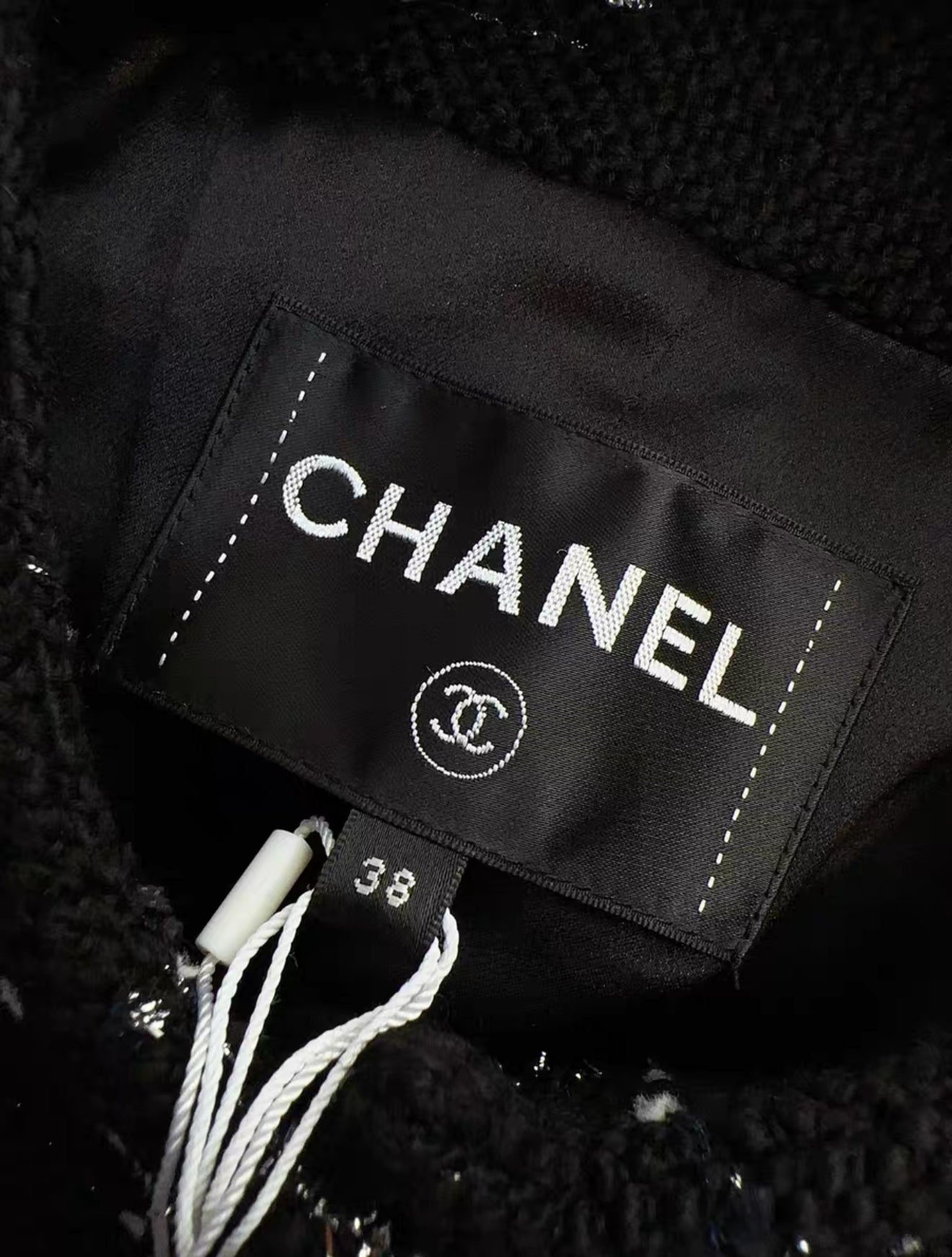Chanel 21k black long coat