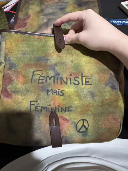 Chanel Graffiti messenger bag small