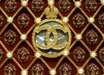 Chanel 2009 Paris Moscow Lion Head Minaudière Clutch