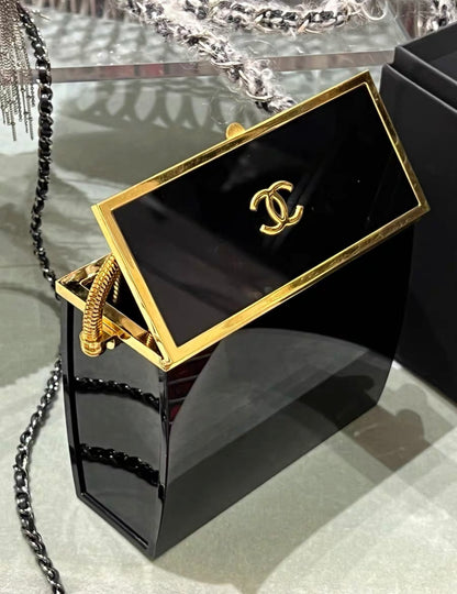 CHANEL 1997 structured box crossbody bag