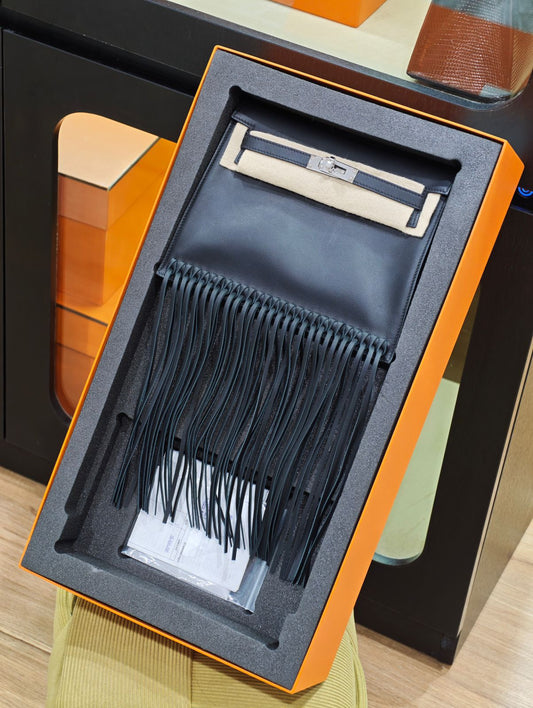 Hermes Kelly Danse Anate Black Swift Palladium hardware