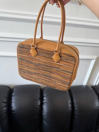 Hermès biscuits lambskin, plum 28