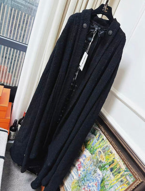 Chanel 19k Black Cape
