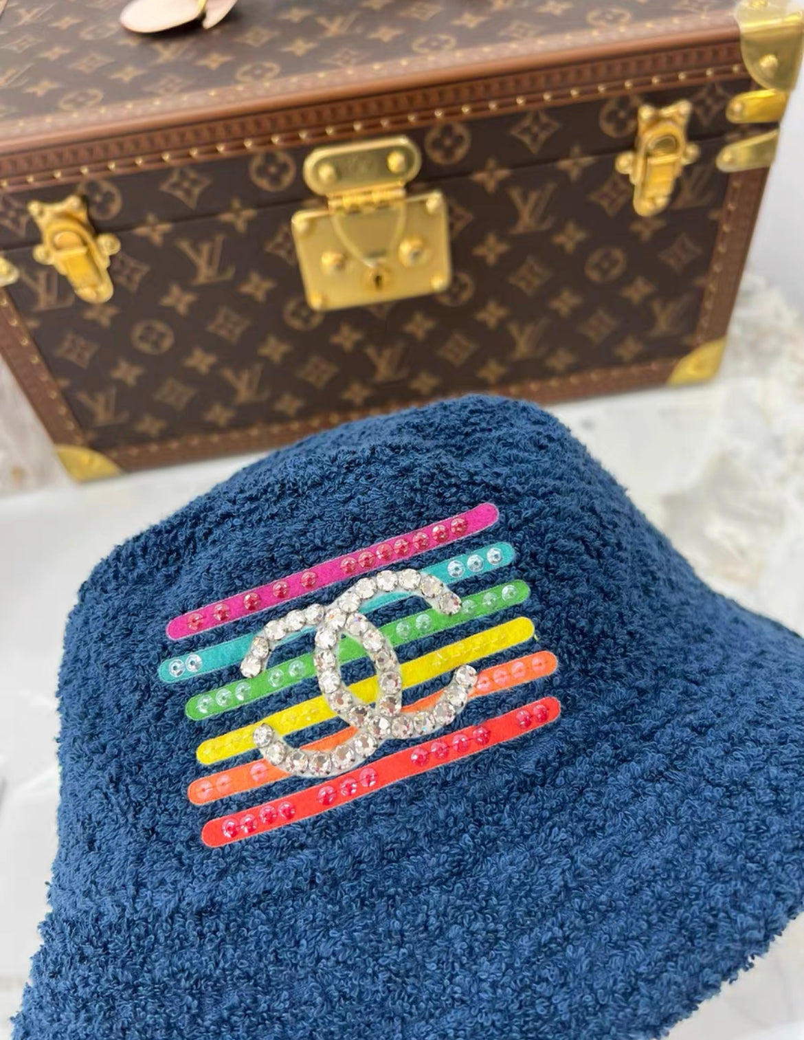 Chanel x Pharrell Capsule Collection Bucket Hat Blue S size